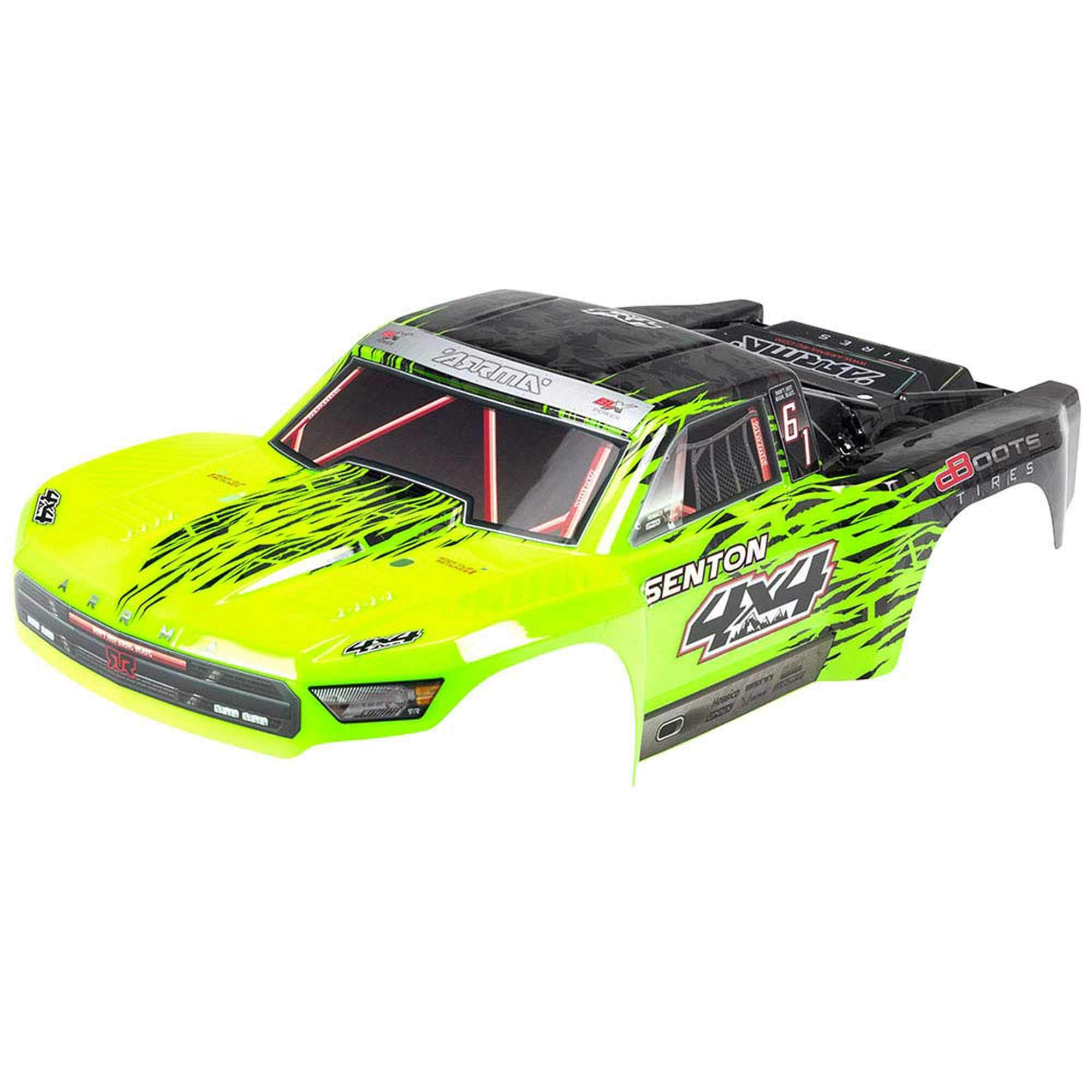 Amazon.com: ARRMA 1/10 Painted Body with Decal Trim, Green: SENTON